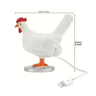Chicken Egg Lamp - Realistic Farmhouse Decor Ziya Blue Ziya Blue