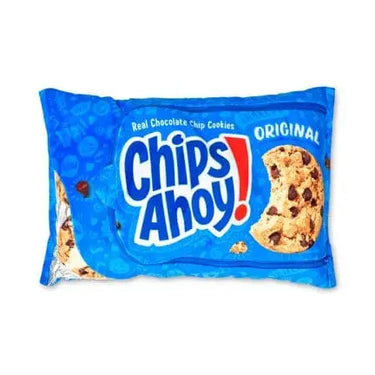 Chips Ahoy Cookie Pillow – 18" Interactive Fleece Bag Iscream Ziya Blue