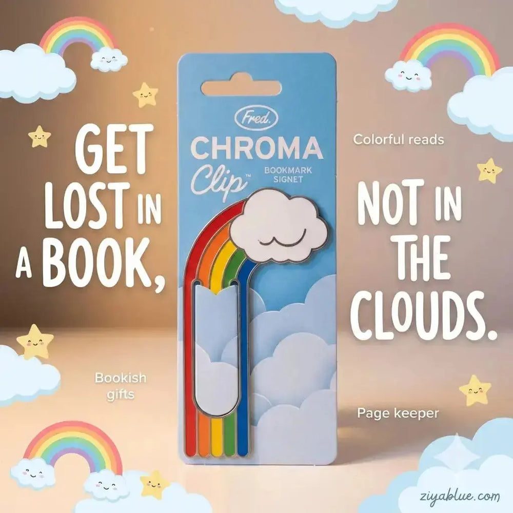 Chroma Clip Rainbow Bookmark: Metal Page Marker DAVID YOUNGSON & ASSOCIATES Ziya Blue