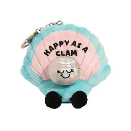 Clam Plush Bag Charm: The Happy as a Clam Accessory Punchkins Ziya Blue