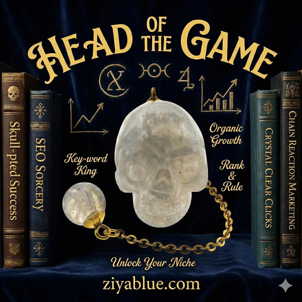 Clear Quartz Skull Pendulum – The "Crystal Clear" Oracle Kheops International Ziya Blue
