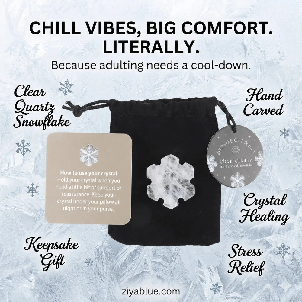 Clear Quartz Snowflake | Master Healer Something Different Ziya Blue
