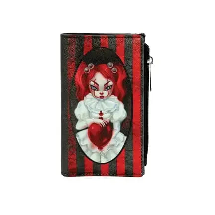 Clown Girl Wallet | Mischievous Circus Chic Accessory COMECO INC Ziya Blue