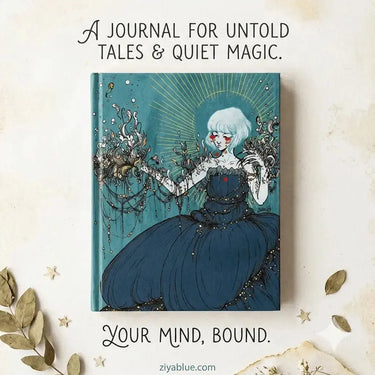 Cold Spring Foiled Journal | Broci Floral Bloom Notebook  Ziya Blue