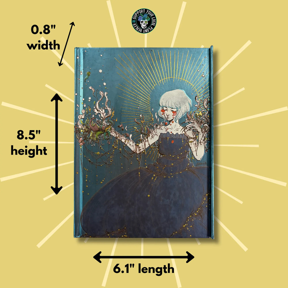 Cold Spring Foiled Journal | Broci Floral Bloom Notebook  Ziya Blue