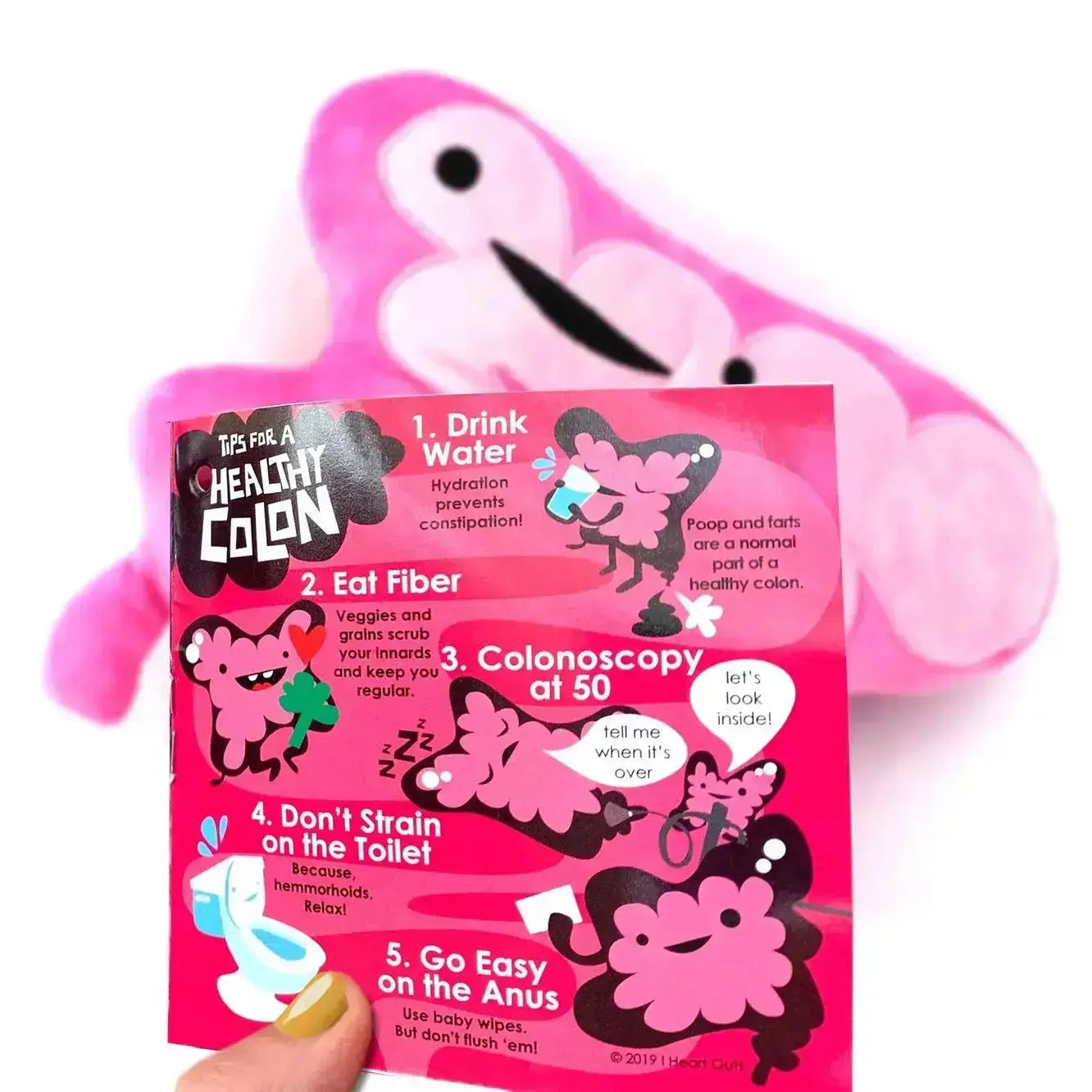 Colon Plushie | "You Move Me" Intestinal Pillow I Heart Guts Ziya Blue