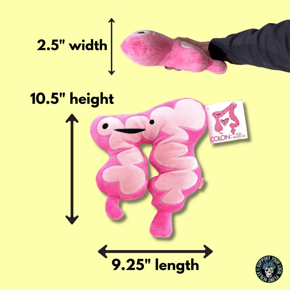 Colon Plushie | "You Move Me" Intestinal Pillow I Heart Guts Ziya Blue