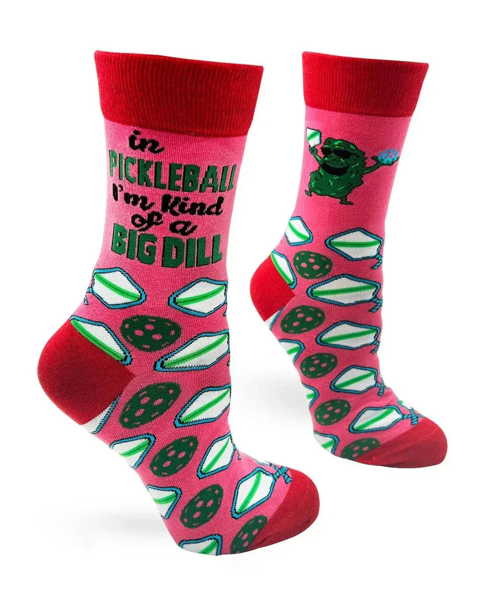 Court Sensation: Women's Pickleball Big Dill Socks Fabdaz Ziya Blue