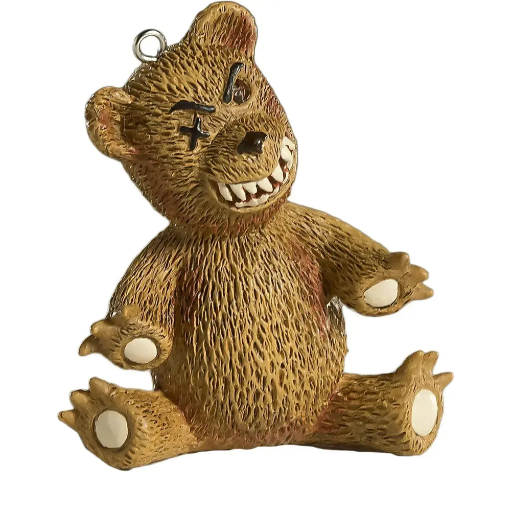 Creepy Teddy Ornament Horrornaments Ziya Blue
