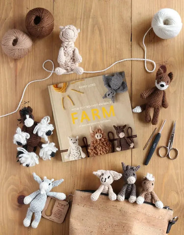 Crochet Farm Animals Book for Quirky Crafters Book Depot Ziya Blue