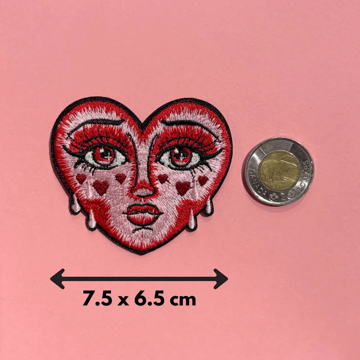 Crying Heart Patch for Melodramatic Denim  Ziya Blue