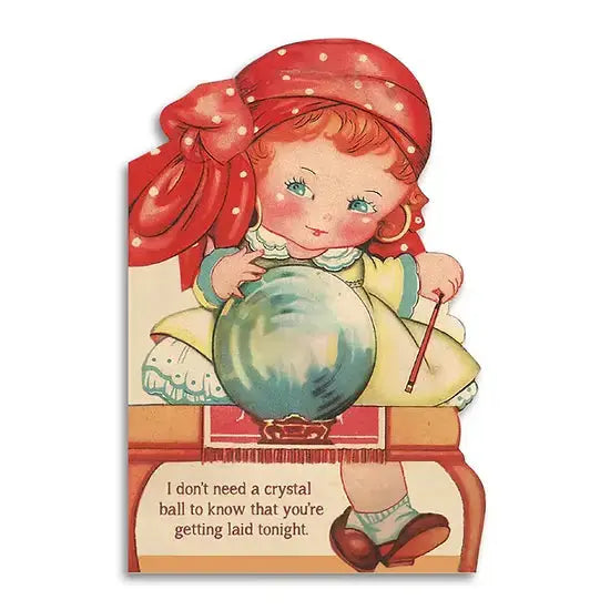 Crystal Ball Card | Flirty Fortune-Teller Greeting Card Bad Betty Greeting Co. Ziya Blue