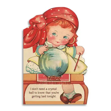 Crystal Ball Card | Flirty Fortune-Teller Greeting Card Bad Betty Greeting Co. Ziya Blue
