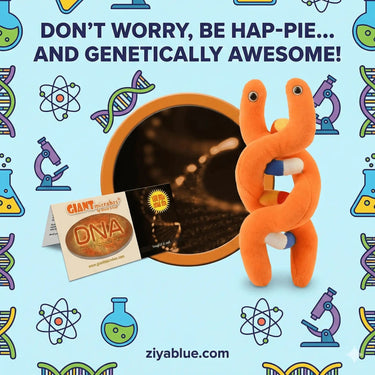 DNA Plush: The Blueprint of Life Helix 🧬✨ Giant Microbes Ziya Blue