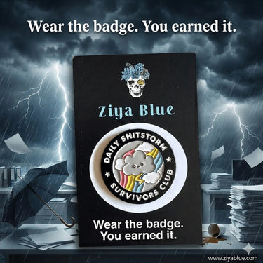 Daily Shitstorm Club Pin Ziya Blue Ziya Blue