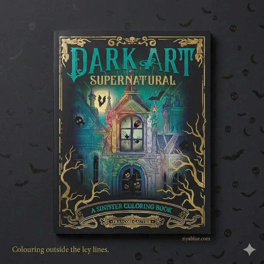 Dark Art Supernatural Coloring Book Book Depot Ziya Blue