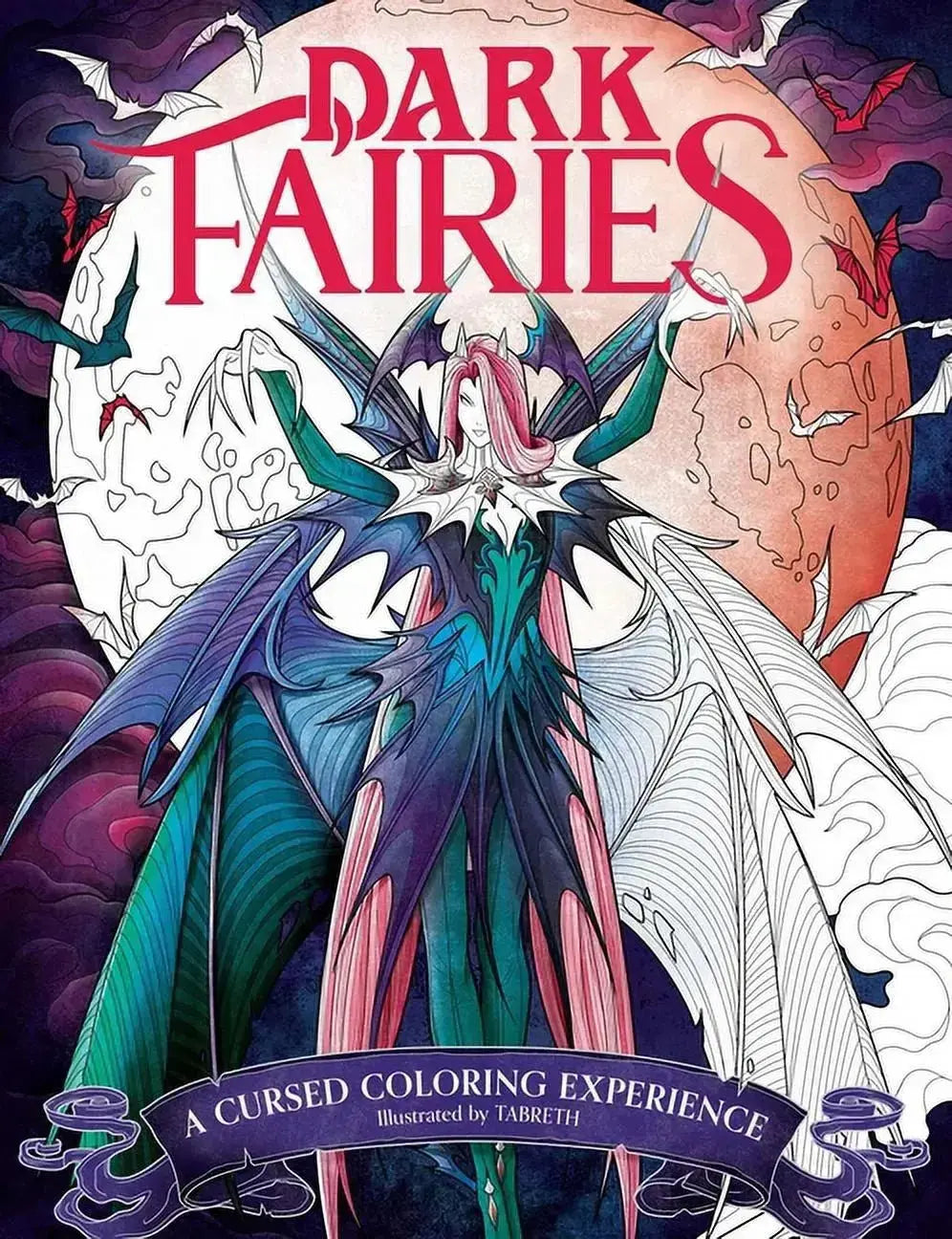 Dark Fairies Coloring Book Book Depot Ziya Blue
