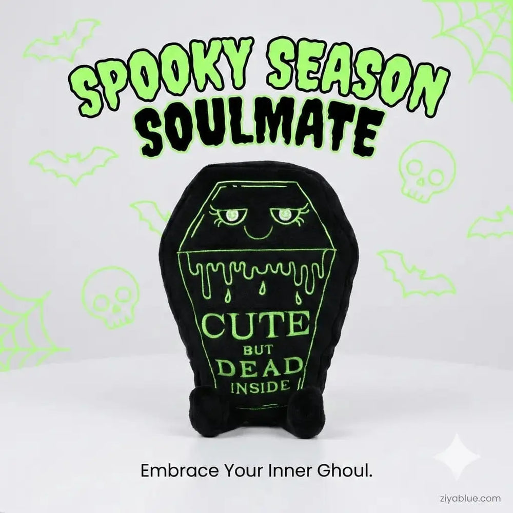Dead Inside Coffin Plush - Slay from Six Feet Under Punchkins Ziya Blue