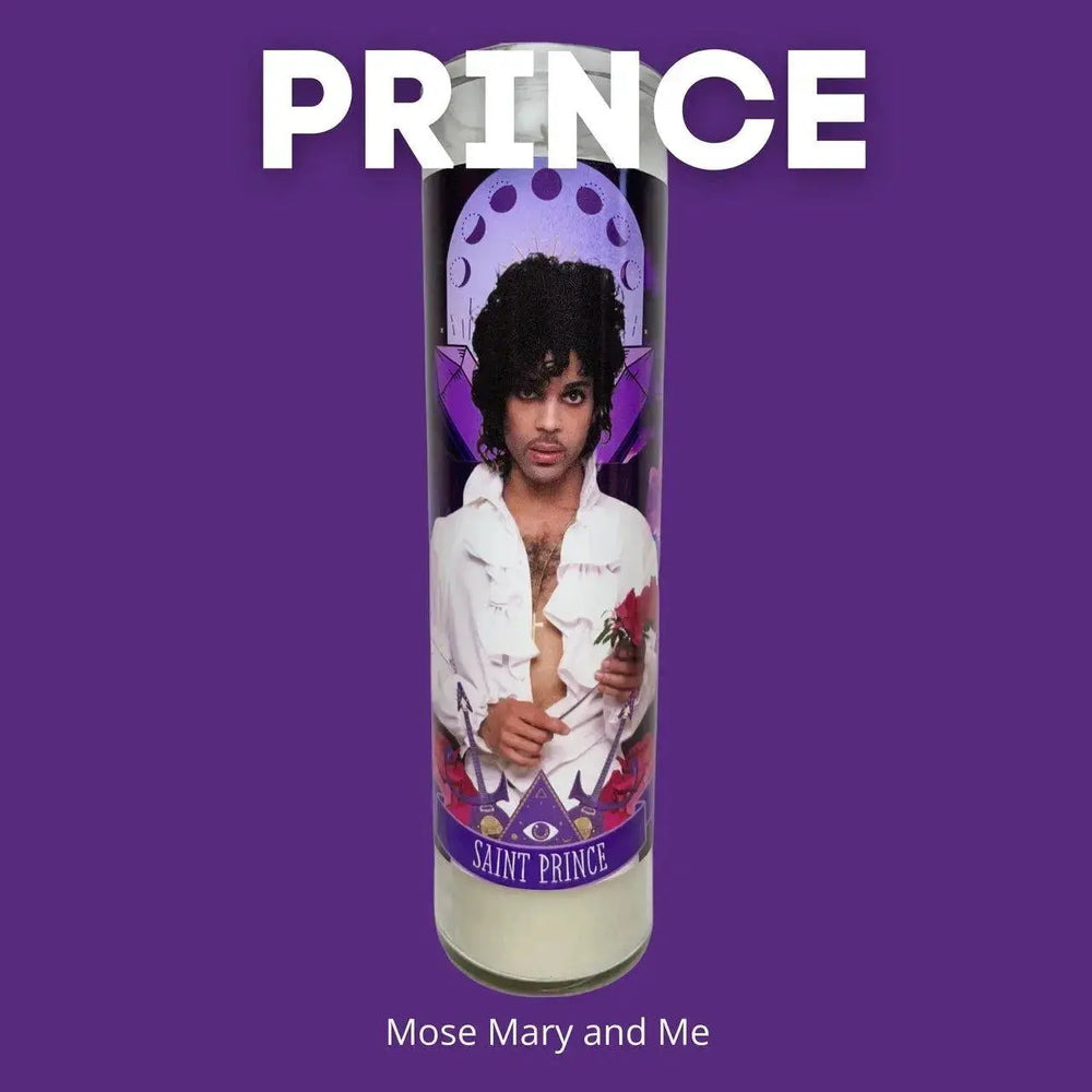 Dearly Beloved: Prince Patron Saint Altar Candle The Luminary Ziya Blue