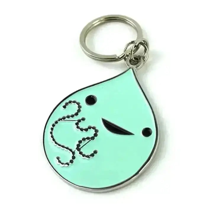Diabetic Keychain: Funny Anatomical Charm I Heart Guts Ziya Blue