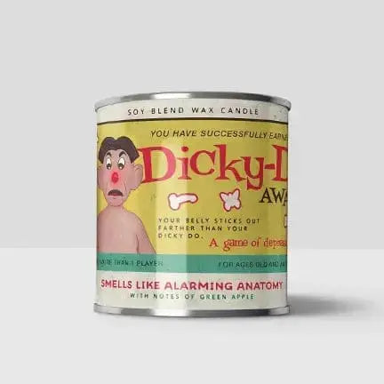 Dicky-Do Award Candle: Funny Aging Gift Maeve Toys Ziya Blue