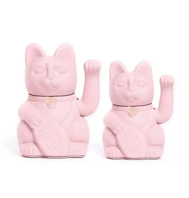 Diminuto Lucky Cat: Waving Figurine Diminuto Cielo Ziya Blue