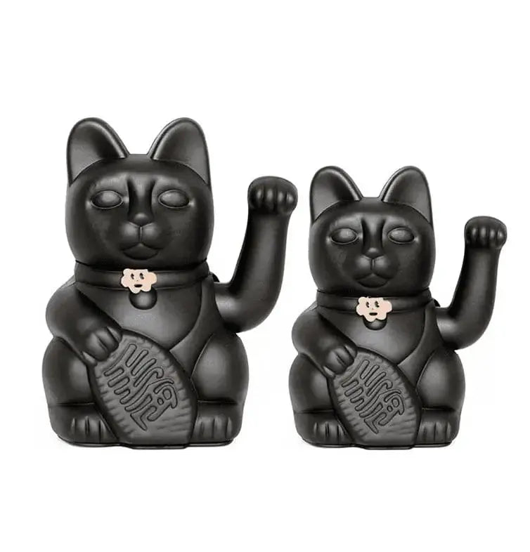 Diminuto Lucky Cat: Waving Figurine Diminuto Cielo Ziya Blue