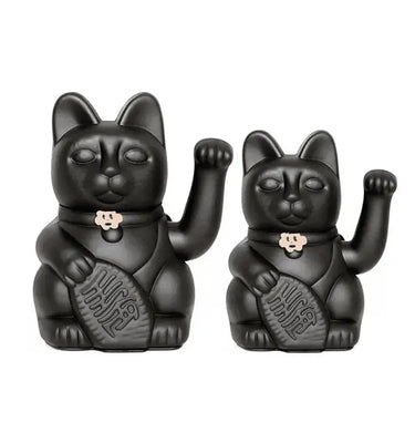 Diminuto Lucky Cat: Waving Figurine Diminuto Cielo Ziya Blue