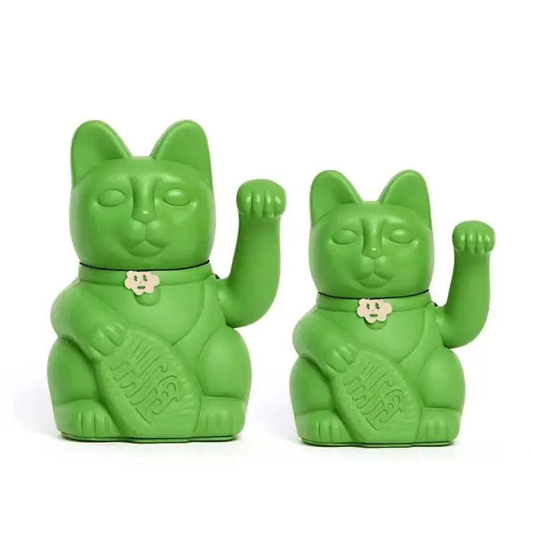 Diminuto Lucky Cat: Waving Figurine Diminuto Cielo Ziya Blue