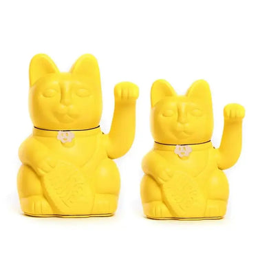 Diminuto Lucky Cat: Waving Figurine Diminuto Cielo Ziya Blue