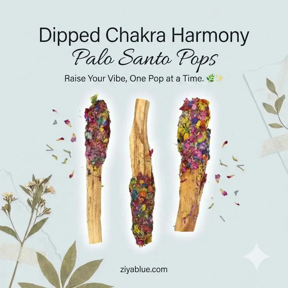 Dipped Chakra Harmony Palo Santo Pops Designs by Deekay Inc. Ziya Blue