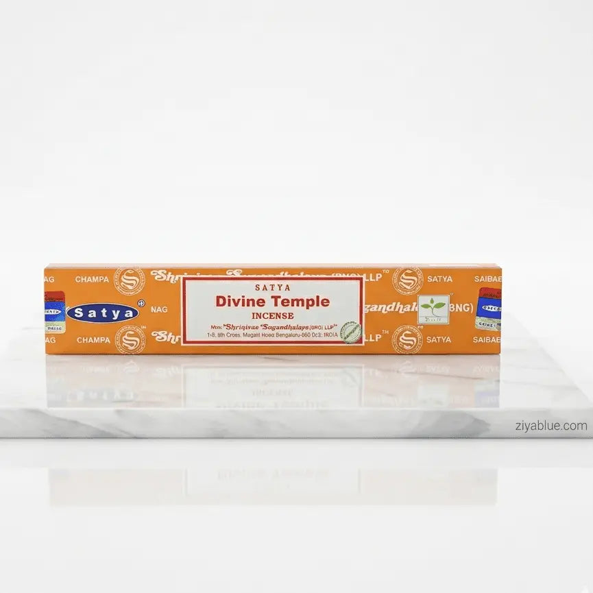 Divine Temple Incense Sticks: Satya Hand-Rolled 15g Designs by Deekay Inc. Ziya Blue