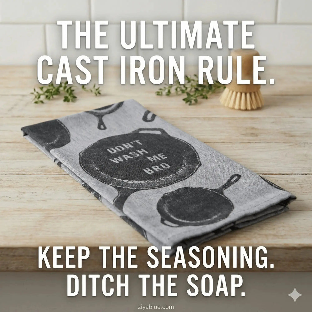 Don't Wash Me Bro Towel DAVID YOUNGSON & ASSOCIATES Ziya Blue