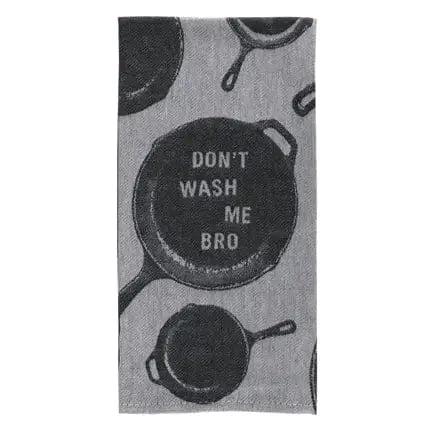Don't Wash Me Bro Towel DAVID YOUNGSON & ASSOCIATES Ziya Blue