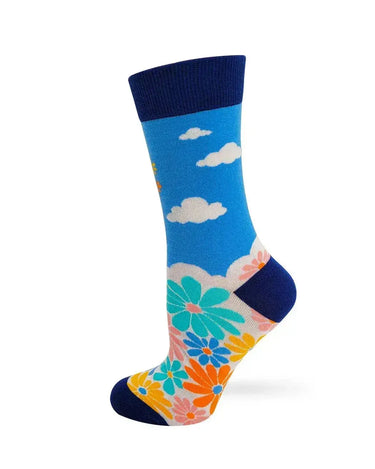 Dont Be A Cuntasaurus Socks: Ladies Crew Fabdaz Ziya Blue