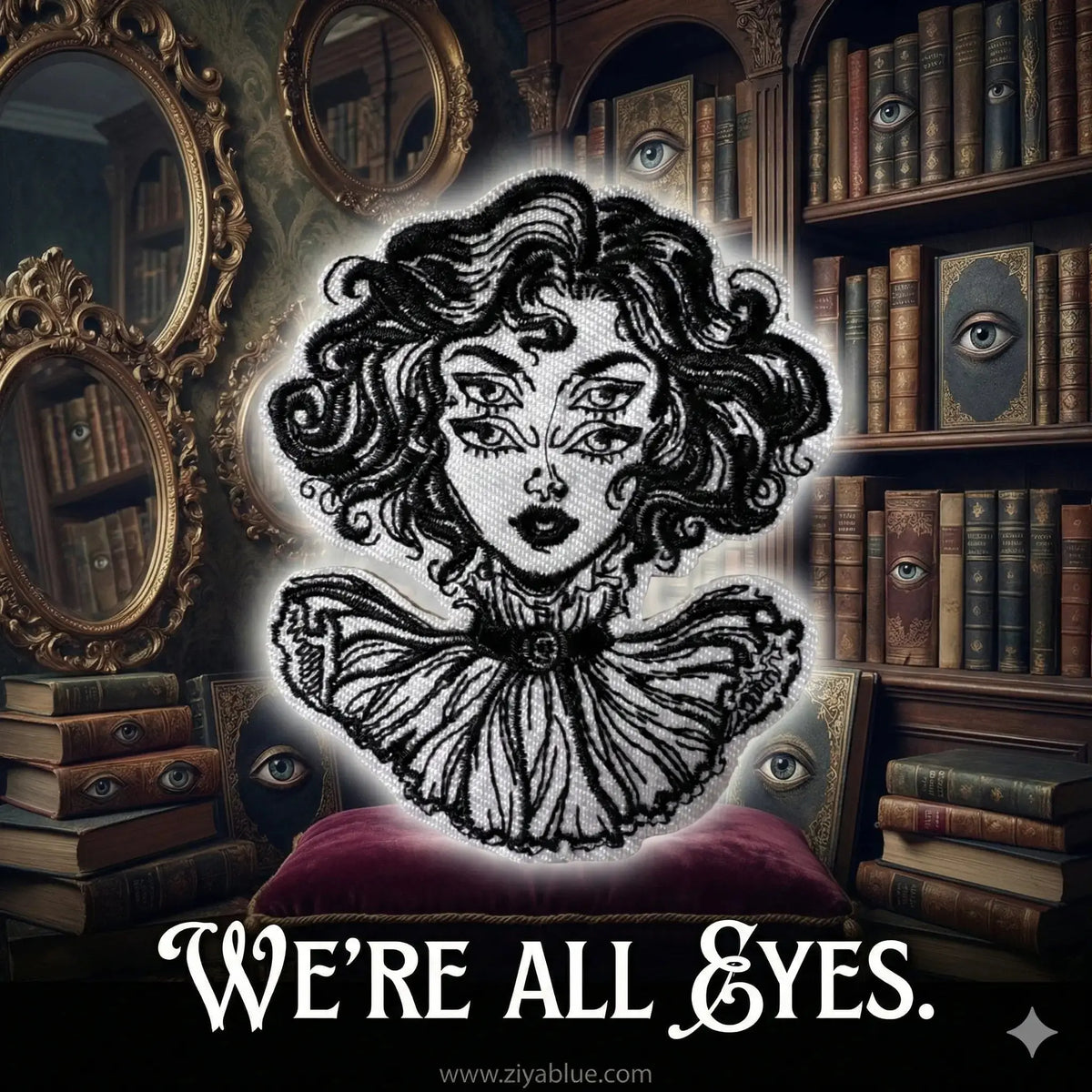 Double Eyes Lady Patch Ziya Blue Ziya Blue