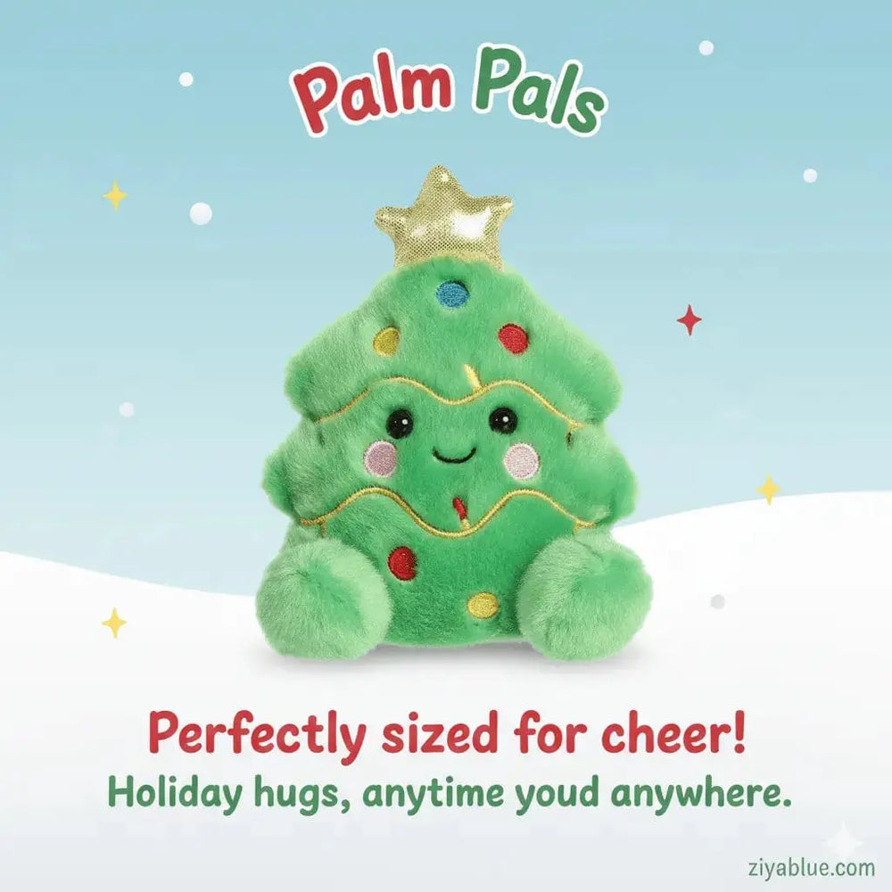 Douglas Xmas Tree Palm Pals – 5" Plush Aurora Ziya Blue