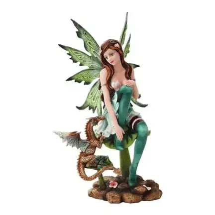 Dragon Fairy Statue - A Whimsical Winged Wonder Pacific Giftware Ziya Blue