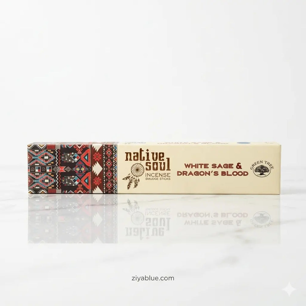 Dragons Blood Incense Sticks | Native Soul White Sage  Ziya Blue
