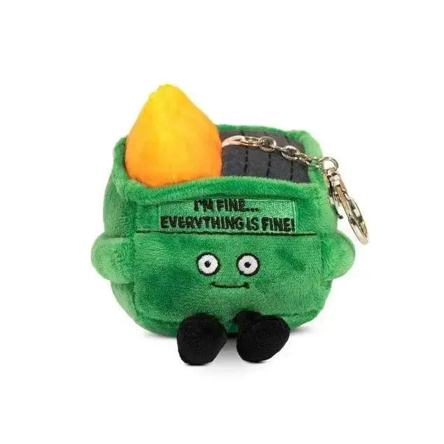 Dumpster Fire Plush Keychain: The "Everything's Fine" Companion 🔥 Punchkins Ziya Blue