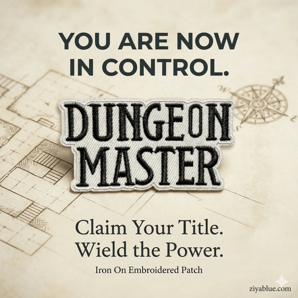 Dungeon Master Iron-On Patch  Ziya Blue