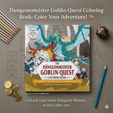 Dungeonmeister Goblin Quest Coloring Book Book Depot Ziya Blue