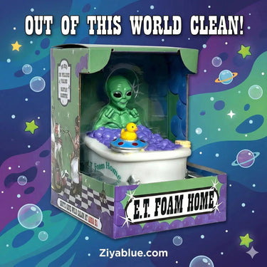 ET Foam Home Alien Duck: Outer Space Bath Toy Celebriducks Ziya Blue