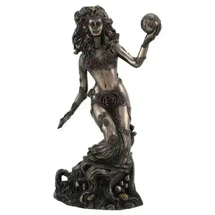Earth Mother Goddess Gaia Statue: Bronzed Decor Pacific Giftware Ziya Blue