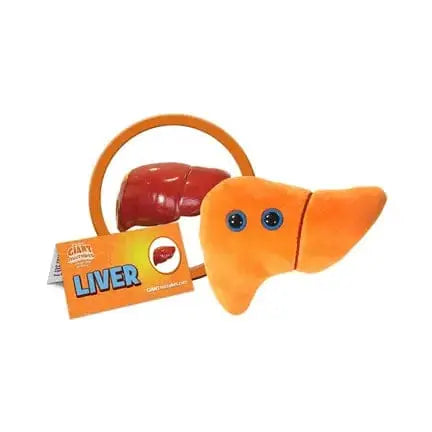 Educational GIANTmicrobes Liver Plush Toy Giant Microbes Ziya Blue