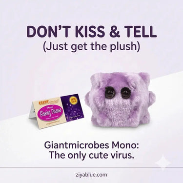 Educational GIANTmicrobes Mono Plush Toy Giant Microbes Ziya Blue