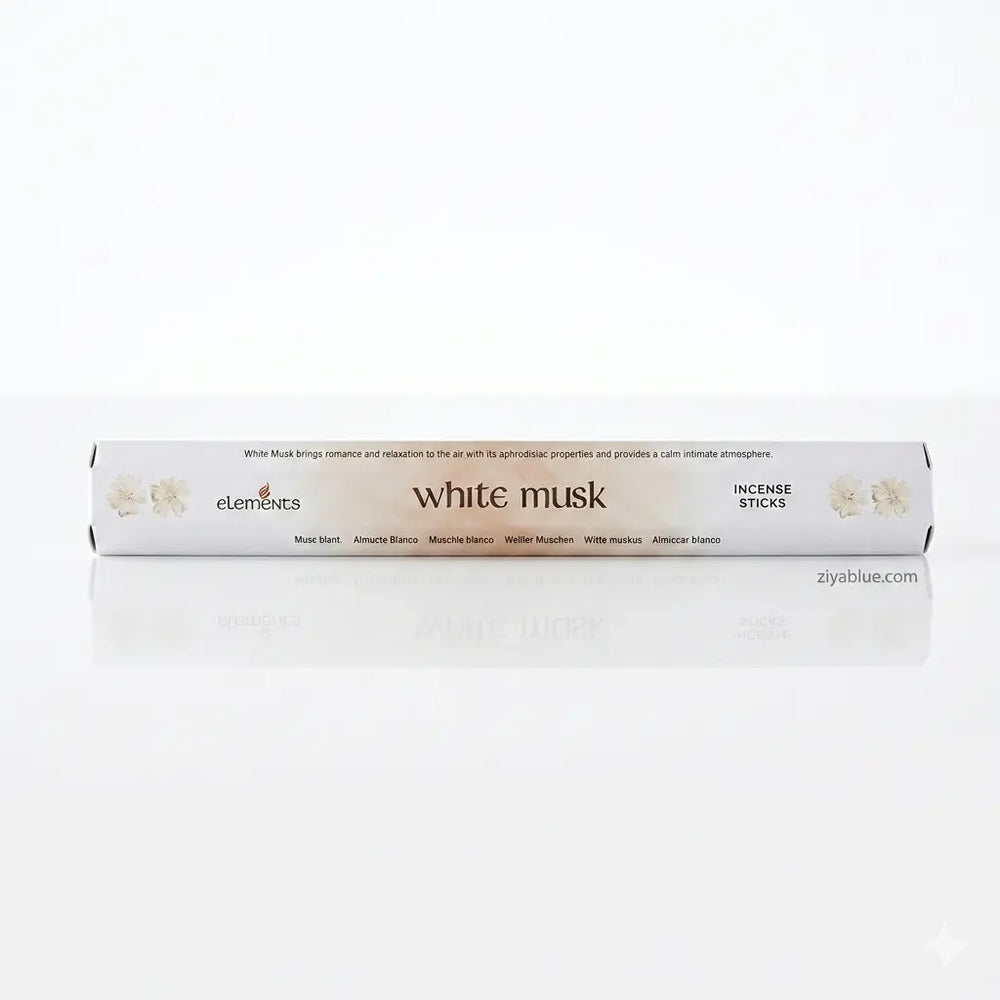 Elements White Musk Incense Sticks | The Scent of Romance  Ziya Blue