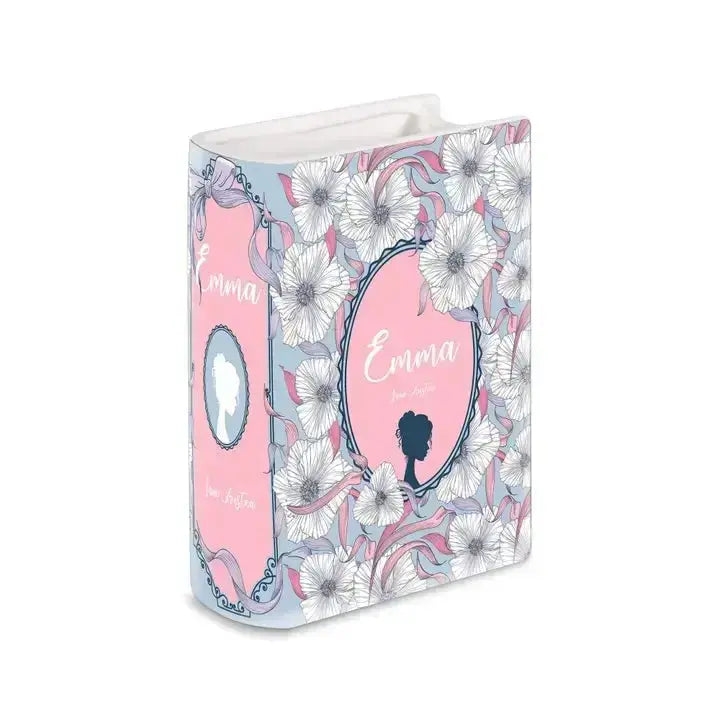 Emma Ceramic Book Vase Steel Mill Co. Ziya Blue