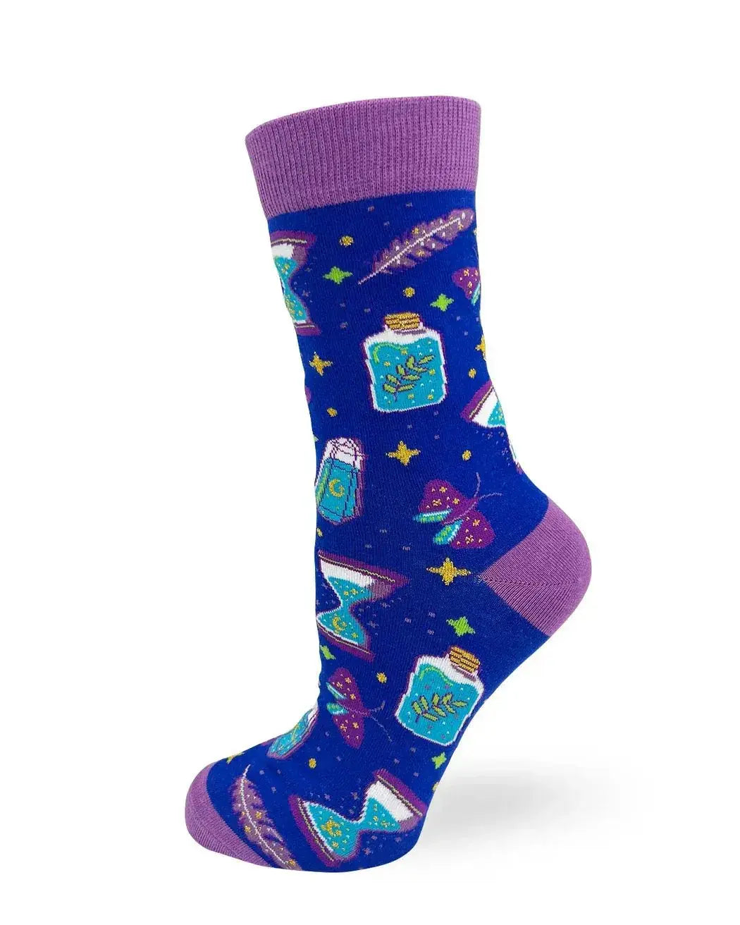 Enchant Your Wardrobe: Women's Make Today Magic Socks Fabdaz Ziya Blue