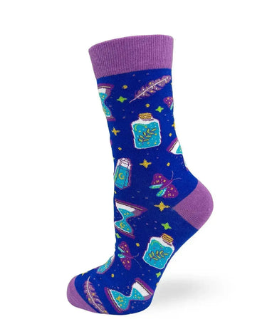 Enchant Your Wardrobe: Women's Make Today Magic Socks Fabdaz Ziya Blue